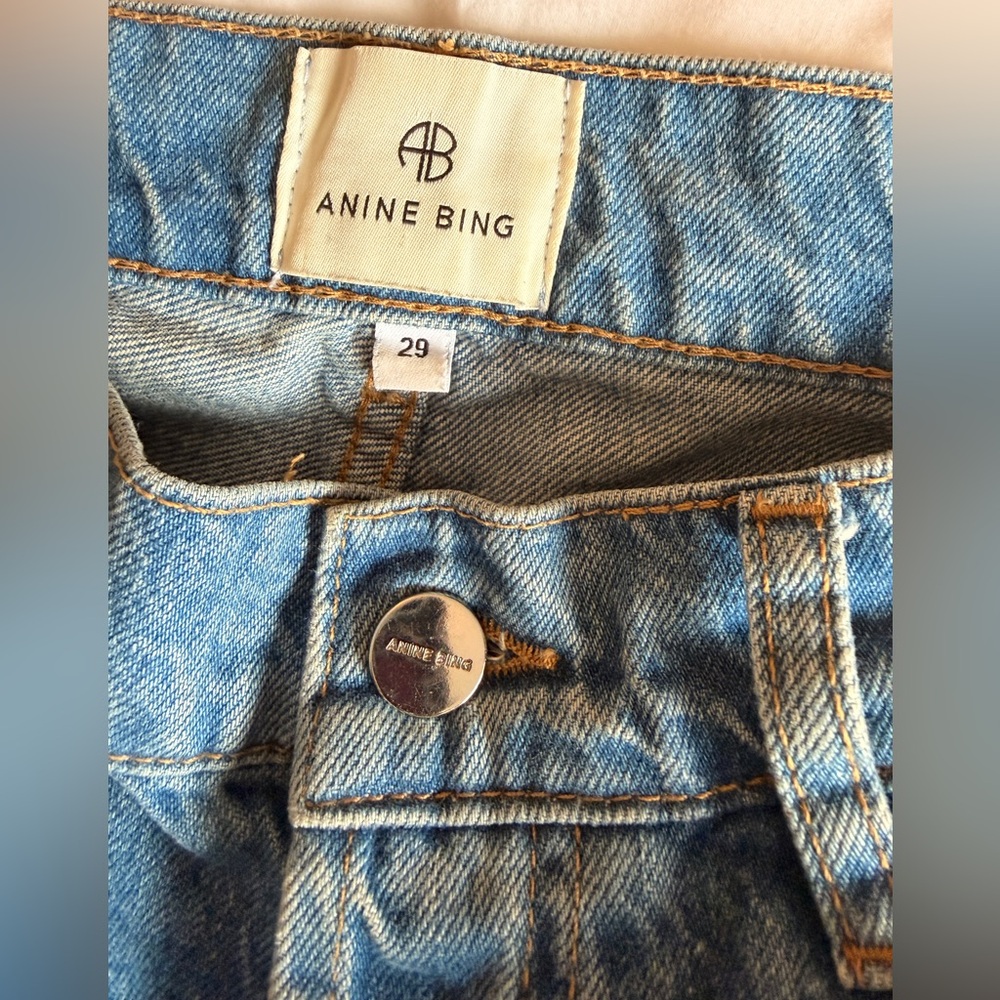 Anine Bing Hugh Jeans in Panama Blue - Picture 8 of 10